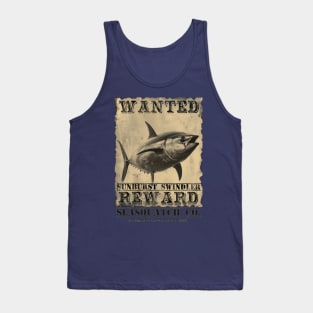 Sunburst Swindler Wanted Poster Tank Top